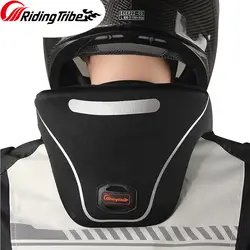 Для верховой езды племя 2018 Новый Neckguard Мотоцикл Neck Brace протектор Светоотражающие Moto бездорожью защитные Опора шестерни шлем HX-P24