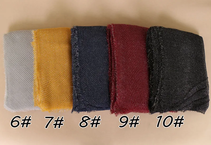 Женский серебристый Блестящий хлопковый шарф 10 цветов шт./лот|muslim scarf|hijab shimmershawl