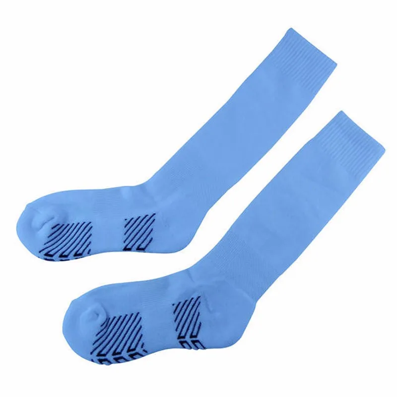 kid children football socks sky blue