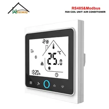 HESSWAY 3 скорости RS485 rtu MODBUS термостат контроль AC95-240V, 24AC для умный крутой переключатель отопления