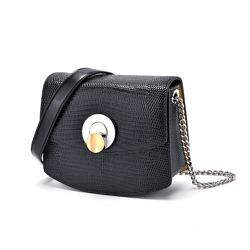 

AOEO Womens Shoulder Messenger Bags Snake Pattern Split Leather Luxury Summer Small Fashion Ladies Saddle Crossbody Bag Female