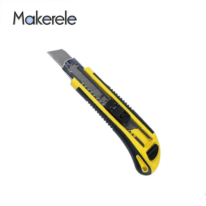 

DK-2039 Effective Creative All-inclusive Plastic Utility Knife Genuine Knife Automatic Knife Cartridge With 3 Pcs Blade