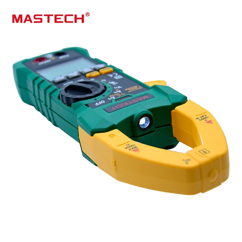 MASTECH MS2115B цифровой токоизмерительный прибор, переменный/постоянный ток, напряжение 6000 отсчетов NCV trms, usb-клещи, мультиметр, тестер 1000A