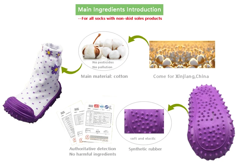 KiDaDndy Детские Носки, для маленьких детей, первые шаги хлопковые сапоги Носки мальчик девочка SolesAnti скользящая мягкая подошва обувь для малышей YD393YH