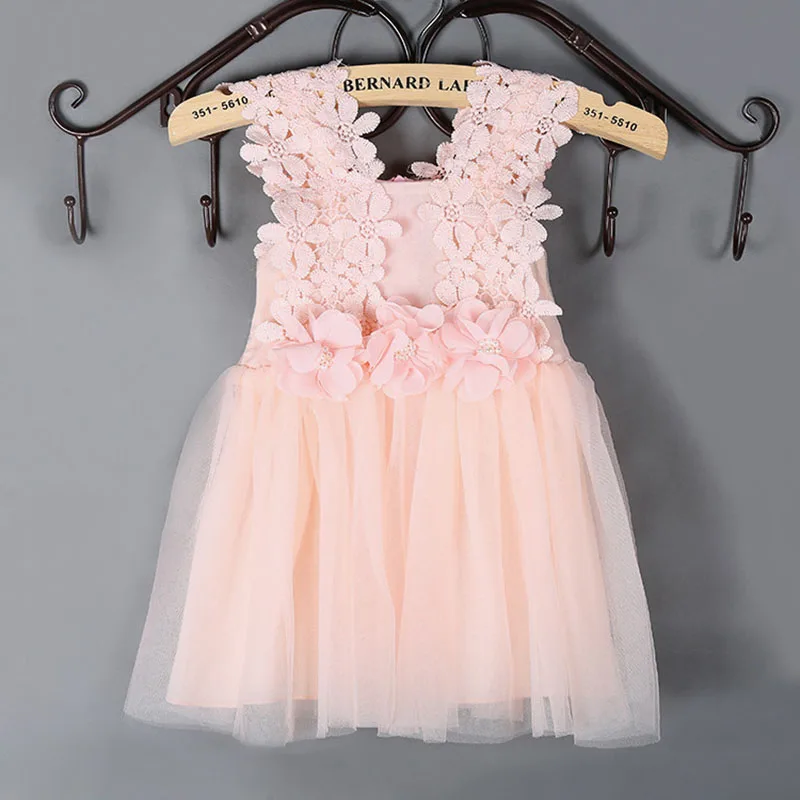 

2019 Newest Princess Girl Dresss Floral Lace Baby Girl Clothes Kids Dresses For Girls Birthday Party Vestidos Tutu Baby Dress