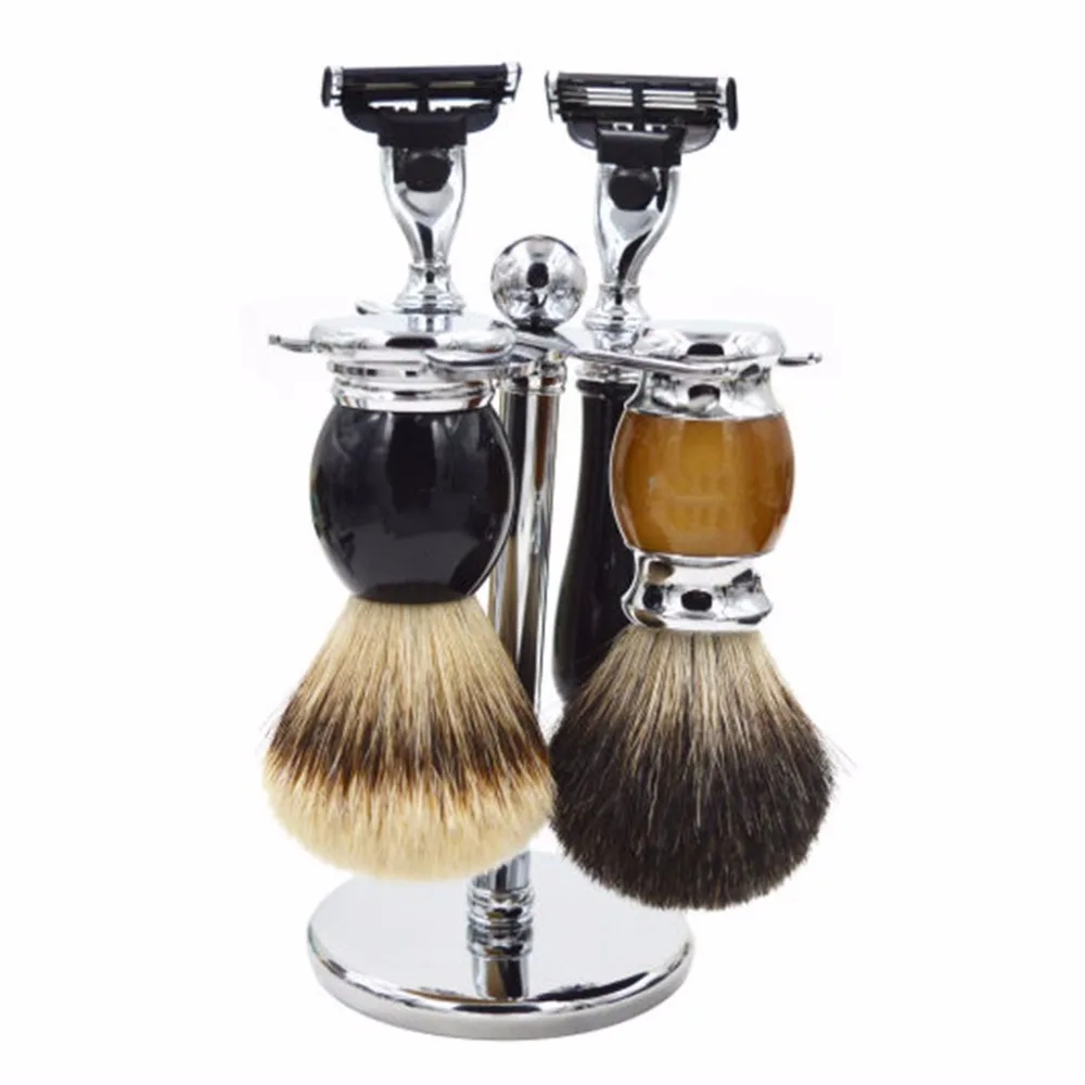 Kemei 15X7CM Men Razor Holder Stainless Steel Shaving Brush Stand