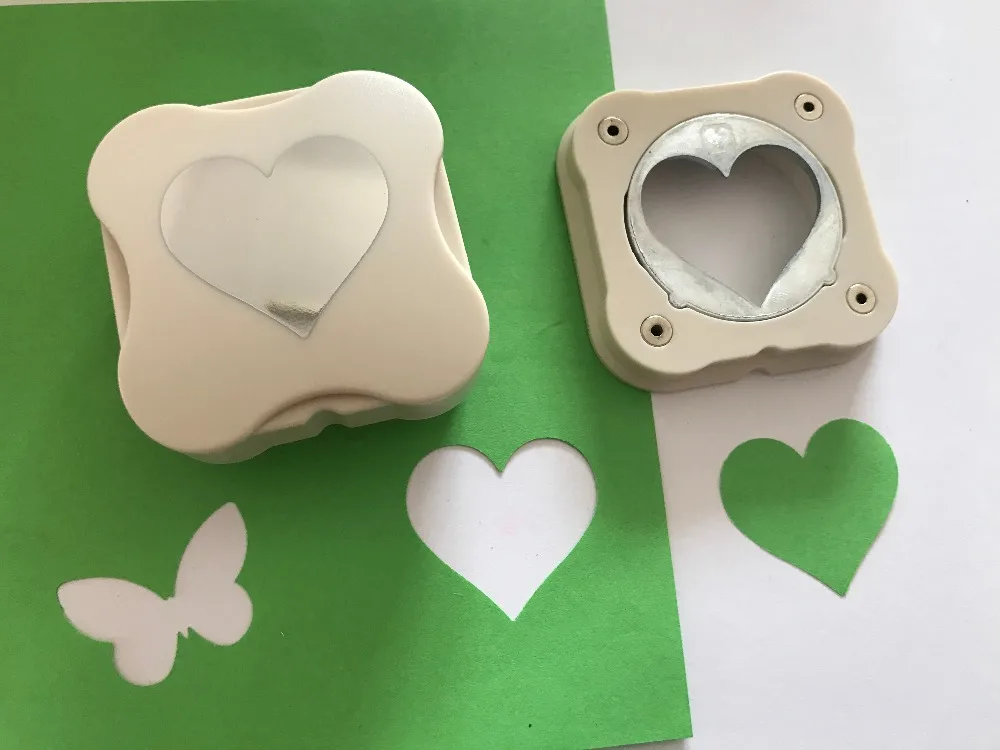 free shipping 1.5 inch new anywhere punch love heart anywhere paper