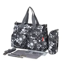 Nouveau multifonction diaper sacs mère sac de haute qualité de maternité maman nappy sacs fleur style maman sac à main bébé poussette sac