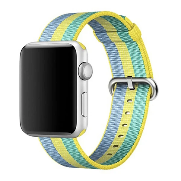 Нейлоновый ремешок для Apple Watch 42 мм 44 мм iWatch 38 мм 40 мм тканевый нейлоновый wacthband ремень браслет Apple watch 4 3 2 1 - Цвет ремешка: 24