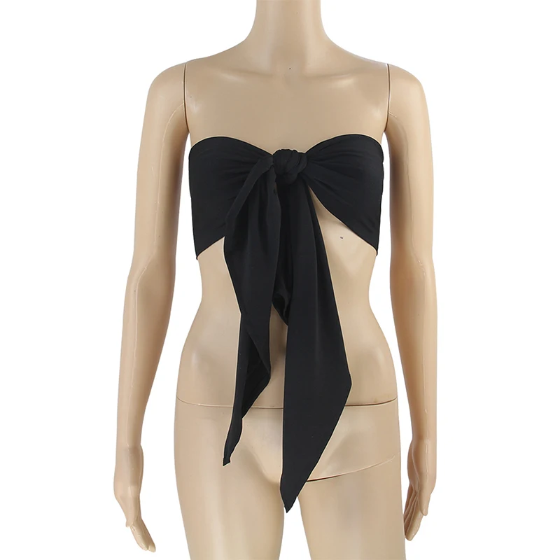 Forefair Bandage Crop Top Sexy Off Shoulder (12)