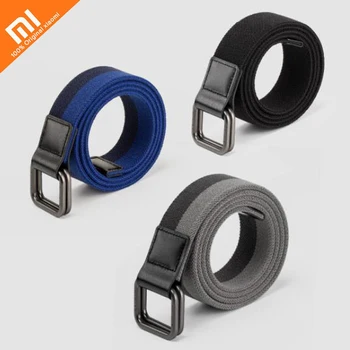 

3 colors original xiaomi mijia stretch fabric sports belt 38MM wide belt elastic free double ring alloy buckle men's belt smart