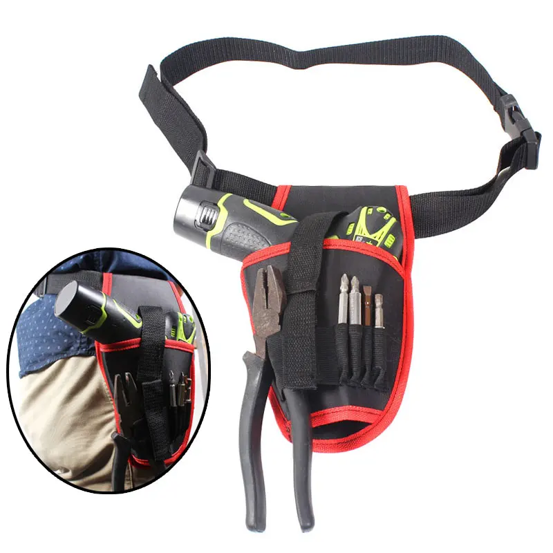 

Tool Waist Bag Waterproof Electrician Storage Pockets Hardware Electric Drills Holder Toolbag GHS99