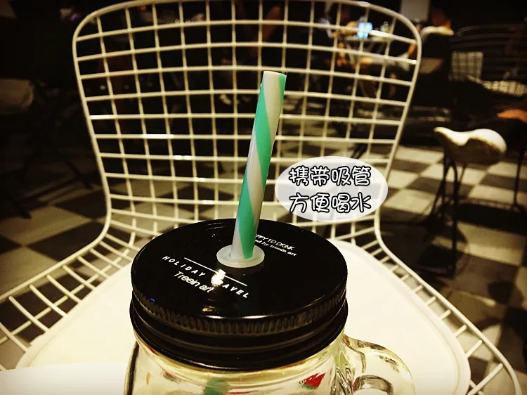 Стеклянная кружка с лимонным дизайном винтажная бутылка для воды кувшин сока мл