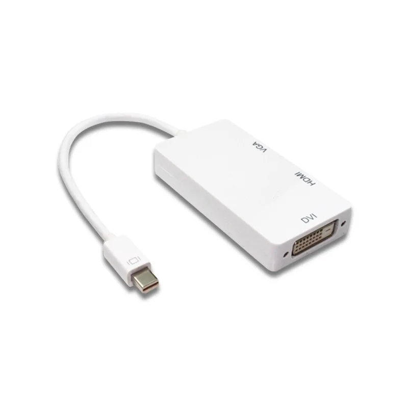 Кабель Thunderbolt Mini Dp к Hdmi Vga Dvi тройной в одном адаптер штекер гнезду 3 1 Displayport HDMI/VEGA/DVI|