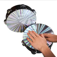 Dragonpad 8 Дюймов Деревянный Бубен колокольчик ручной барабан отражающий лазерный барабан головка ударный инструмент игрушка