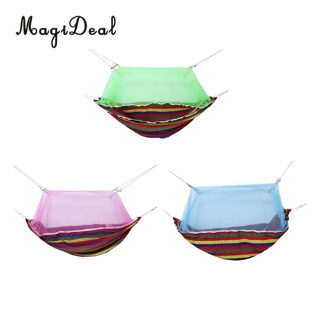 MagiDeal Mosquito Net Outdoor Camping Sleeping Swing Hammock Hanging Bed Outdoor Camping Sleeping Swing Hammock
