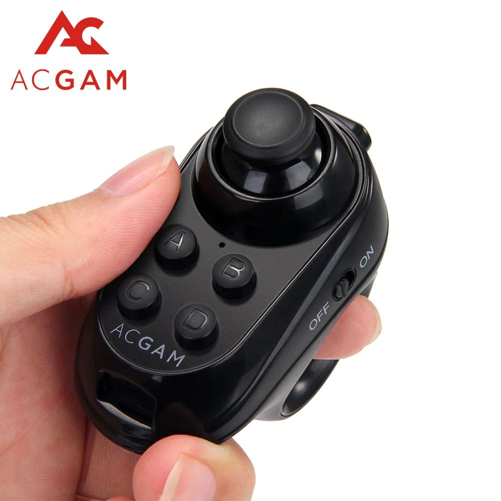 Vr Acgam R1 Bluetooth 4.0 Gamepad Remoto Sem Fio Controle Remoto Mini