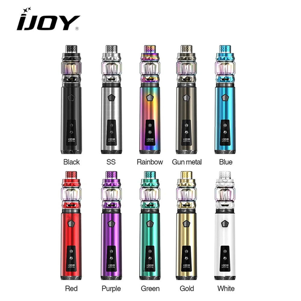 

Original IJOY SABER 100 Kit 3000mAh with Diamond Sub Ohm Tank 5.5ml with DM-Mesh Coil/DM-DM Coil 0.15ohm Electronic cigarette