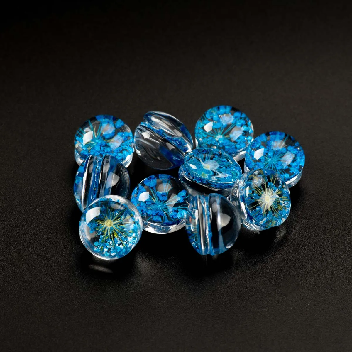 

Hand-made Flower Glass Bead string Not Natural Stone Beads For DIY Bracelet Choker Necklace Jewelry Making Beads #IZ106