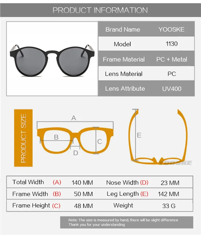 YOOSKE Ретро Круглые Солнцезащитные очки для мужчин и женщин Унисекс Винтажный дизайн маленькие солнцезащитные очки для мужчин очки для вождения Оттенки для женщин