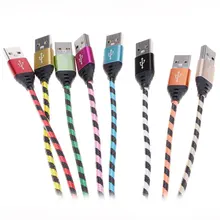 Тип C полосатый Плетеный синхронизации данных зарядный кабель для samsung Galaxy C9 Pro