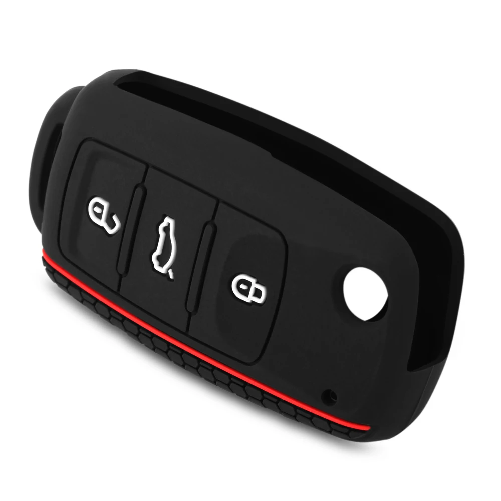 Силиконовый чехол для автомобильного ключа VW golf Skoda Yeti Superb Октавия Рапид SEAT leon ibiza