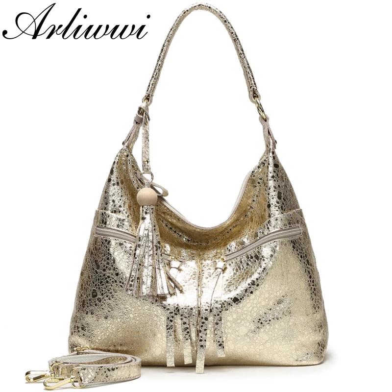 gold leather handbags