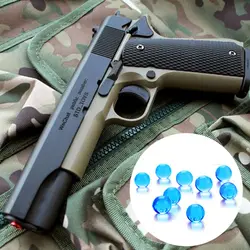 Пластик M1911 игрушка Пистолеты для ребенка винтовка водяной пистолет мальчиков оружие пистолет стрелять 7-8 мм Orbeez безопасный Пейнтбол