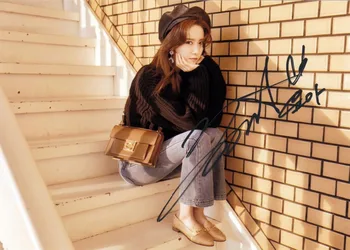 

hand signed SNSD Yoona autographed original photo 7 inches collection free shipping 032018F