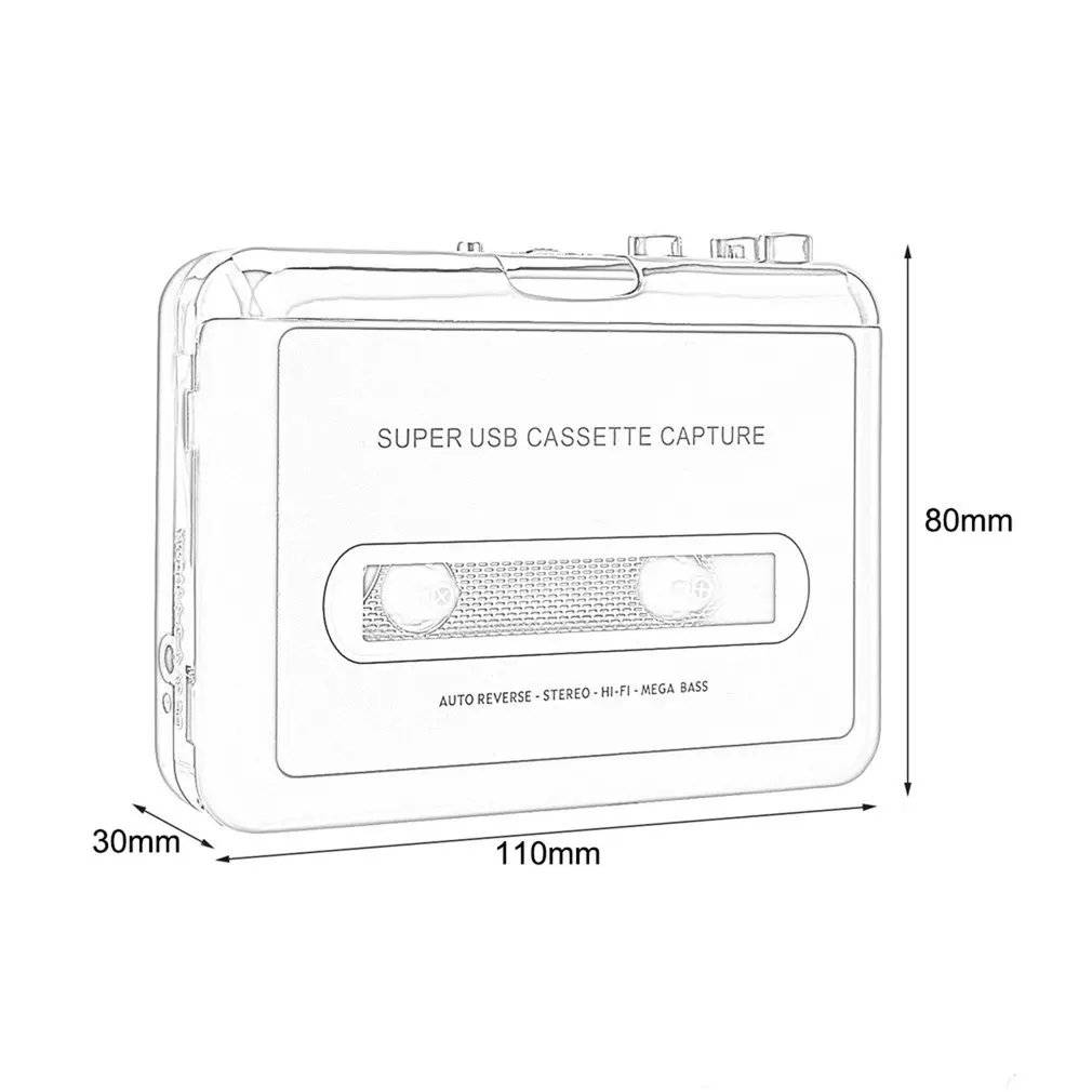 USB Walkman кассетный плеер MP3 портативный аудио кассетный плеер захват Кассетный рекордер конвертер цифровой аудио музыкальный плеер