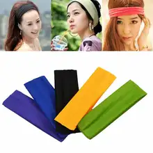 3 шт чистый цвет различные повязки для волос повязки для занятий спортом йогой эластичные повязки для волос