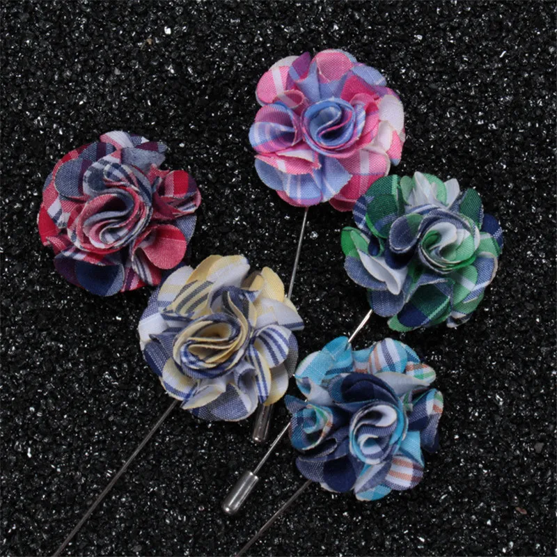 JINSE Brooch Pin Collar Pins Flower Handmade Suit Tuxedo Corsage