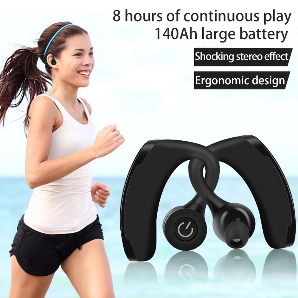 True Wireless Earbuds Binaural Stereo Bluetooth 5.0 Headset Smart Noise Cancelling Earphones Sport Headphones With HD Microphone