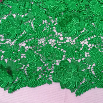 

5yards African Guipure lace fabric, water - soluble lace vestido de noiva african lace fabric for wedding party dress
