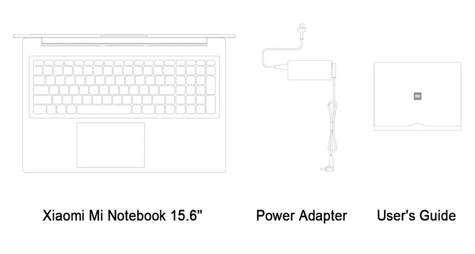 Original Xiaomi Mi Notebook 15.6'' Intel Core Laptops 128GB SSD+1TB HDD i7i5 NVIDIA GeForce MX110 Dedicated Card Win 10 Laptop-104