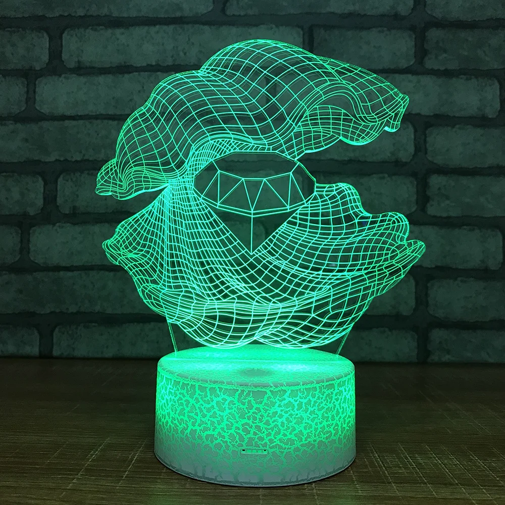 

Fantastic Shell Night Lamp Usb Power Supply Bedside Creative Running Street Small 3d Led Night Light Usb Led Kids Lamp