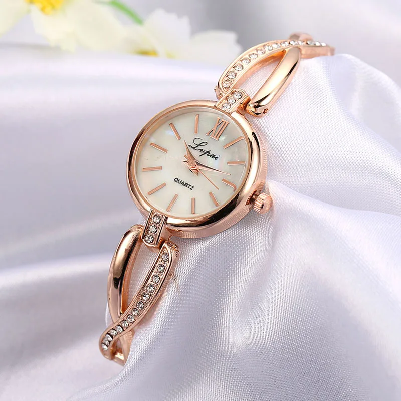 Fashion Women Watch Steel Luxury Ladies Rhinestone Roman Numerals Quartz Watch W2952001