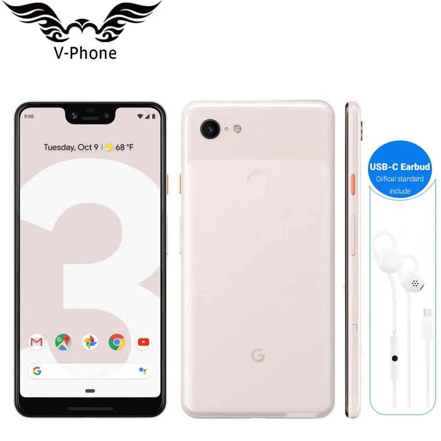 Совершенно Google Pixel 3 XL 4 Гб 64 Гб мобильный телефон Snapdragon 845 Android 9 Google pixel XL 3 NFC отпечаток пальца 6," телефон