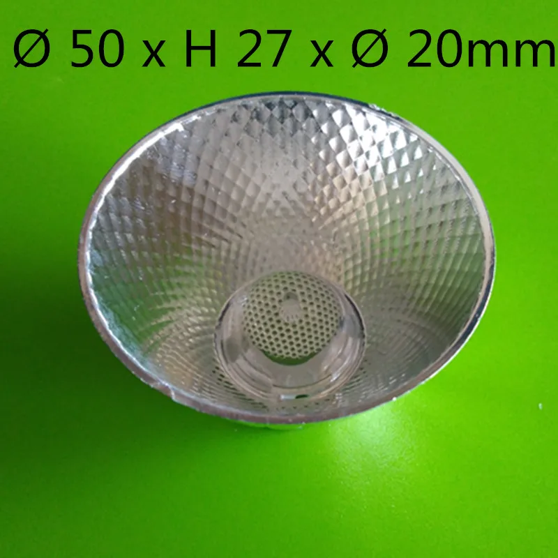 

50mm diameter 27mm height LED lamp reflection cup for CITIZEN light lamp 32mm diameter 14mm height wihe the 1414 Lens holder