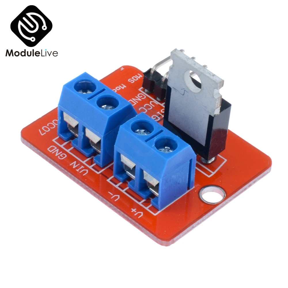 Верхняя кнопка Mosfet IRF520 модуль драйвера для Arduino MCU ARM Raspberry Pi Power MOS PWM затемняющий