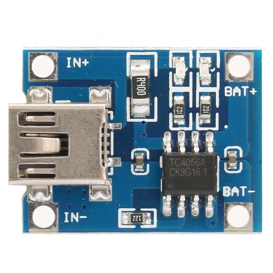 10 шт. TP4056 мини USB 1A модуль зарядного устройства литиевой батареи зарядная плата 4 5