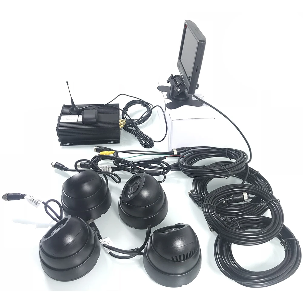 Cheap SD card monitoring + remote positioning monitoring + cycle recording 3G GPS bus monitoring kit private car / heavy machinery 4