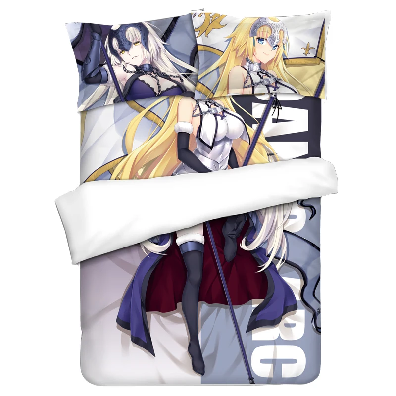 Fate grand order FGO Anime Bed Sheet or Duvet Cover with Two Pillow cases bedding Linen AAA