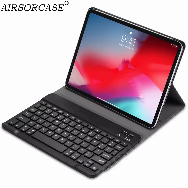 

Split type Keyboard Wireless Bluetooth Tablet Case for Apple iPad Pro 11 2018 Case Cover PU Leather Ultra-thin Back Cover Shell
