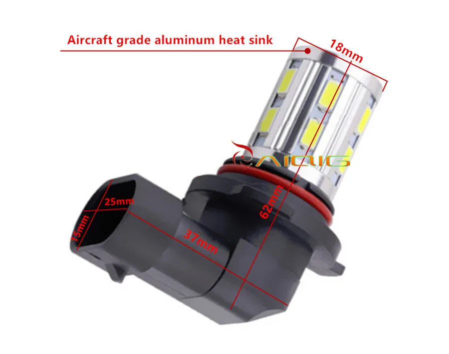 9006 HB4 высокое Мощность 12SMD 5730 5W Cree светодиодный чипы ксенон белый светильник s