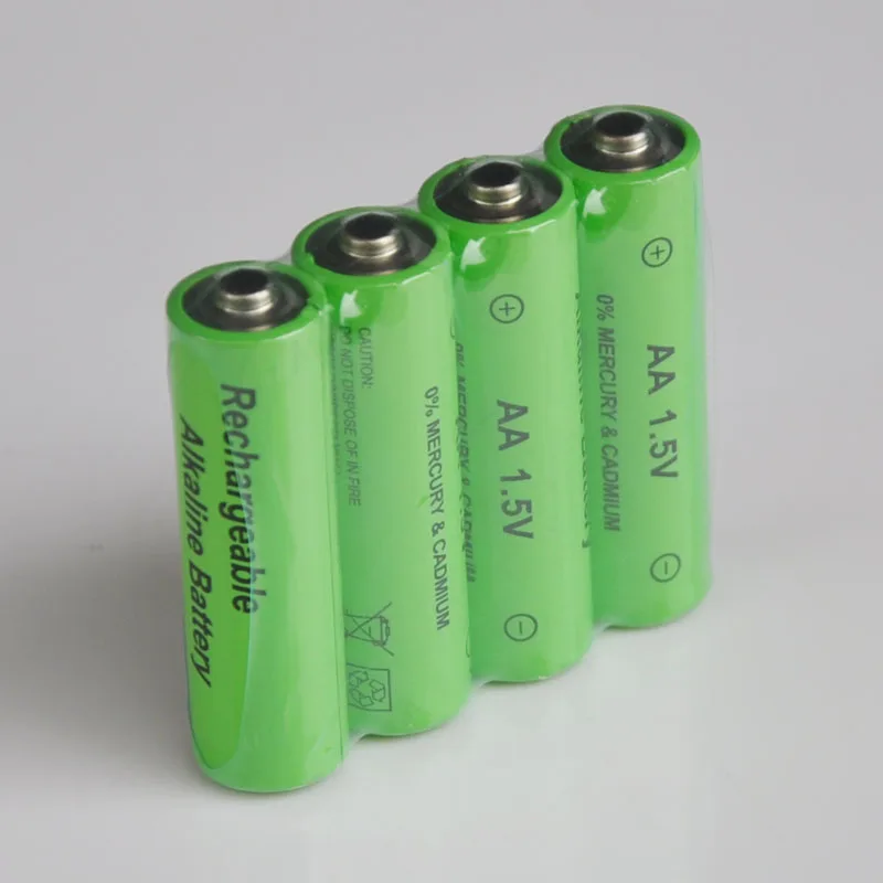 4 шт 1 5 V 3000mah AA Батарея щелочной Перезаряжаемые для фонарик Портативный