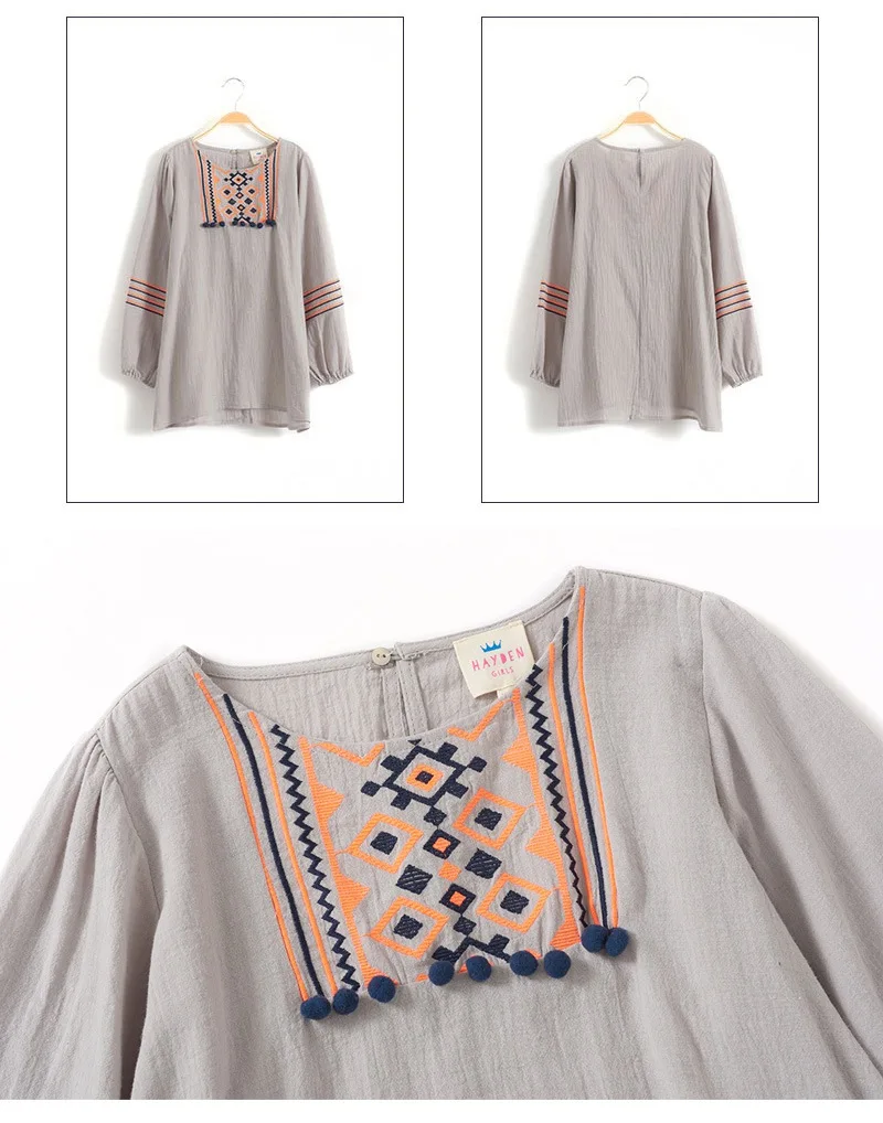 pom pom blouse girl G3898-6