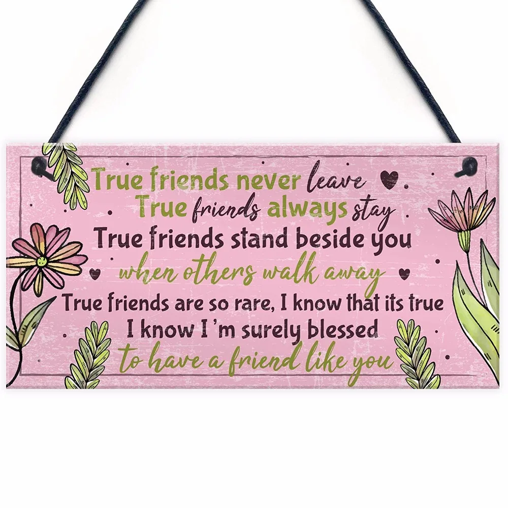 Надпись True Friend дружба от Meijiafei Лучший Друг подвесной шикарный налет подарок на