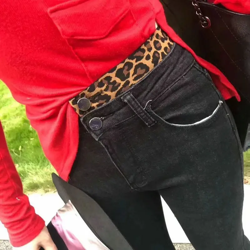 Autumn Jeans Women Retro Slim type Denim Pants New Elastic