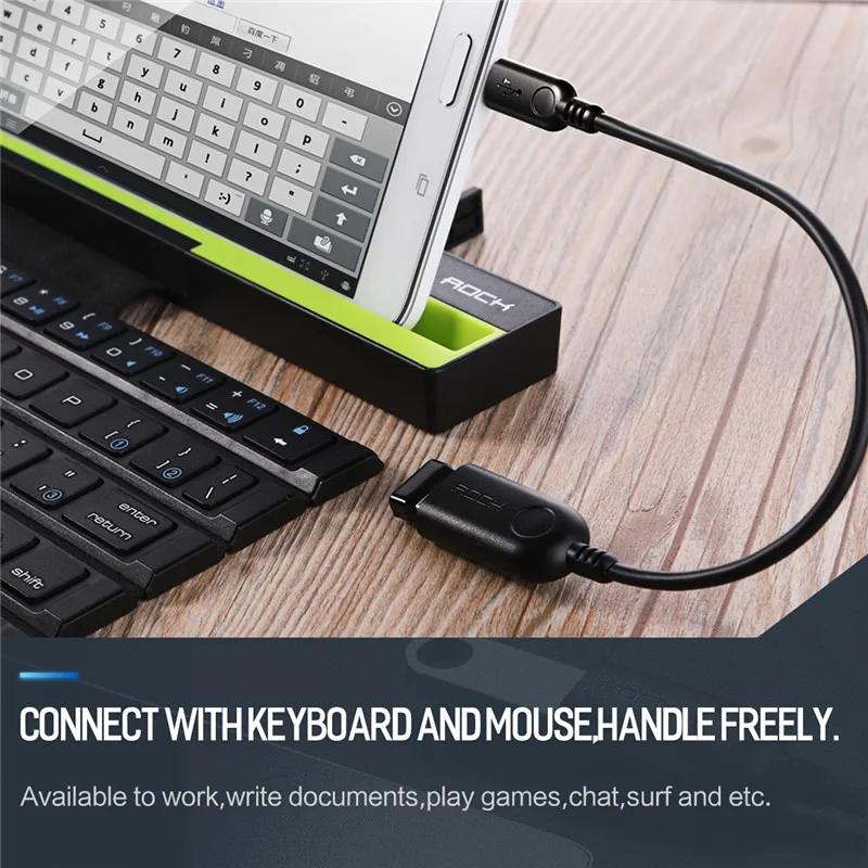 Micro USB OTG кабель ROCK для Samsung Galaxy Xiaomi Huawei адаптер мобильный Android планшет телефон